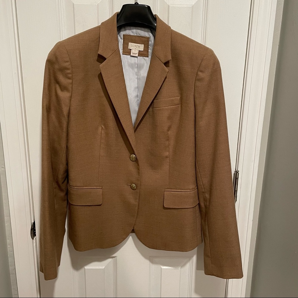 J Crew Factory Schoolboy Blazer in Camel